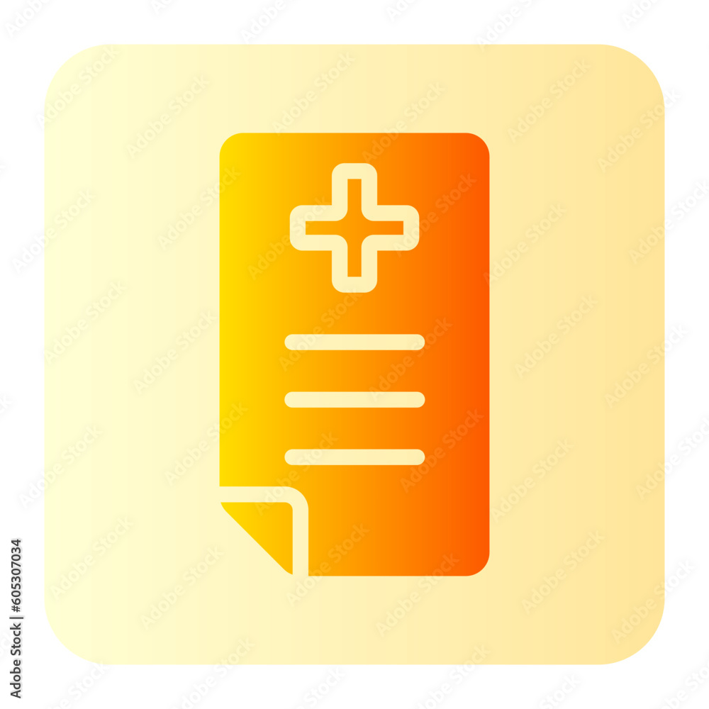 medical prescription gradient icon medical prescription gradient icon
