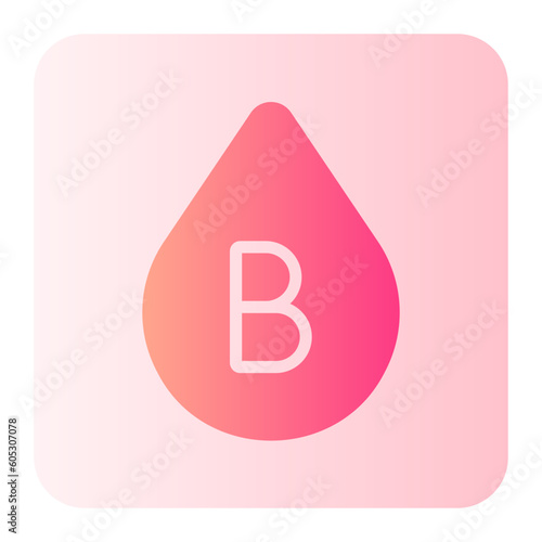 blood type b gradient icon