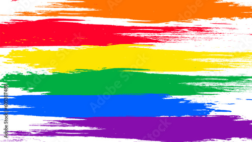 abstract brush background with pride month theme