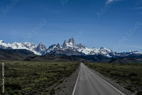 road to the mountains in Patagonia fitz roy