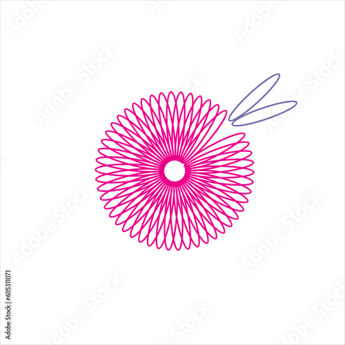 woman pregnancy ovulation vector logo design