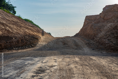 mountain road in the desert