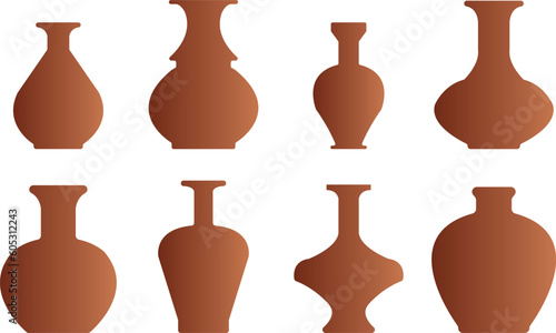 Pot vector illustration. Plant pot image or clip art.	
