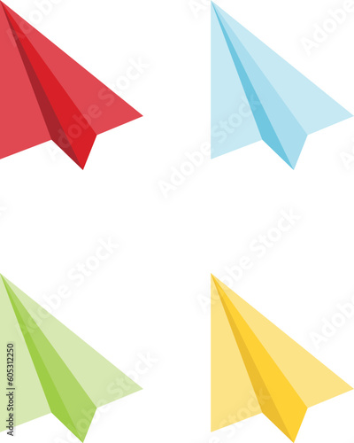 origami paper plane vector image