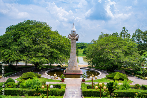 Wall Mural Morning at Ben Duoc Temple, Cu Chi, Ho Chi Minh city, Vietnam