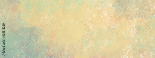 Abstract green and yellow mixed watercolor background.The color splashing. Hand drawn. Pastel ink colors wet effect hand drawn canvas aquarelle background