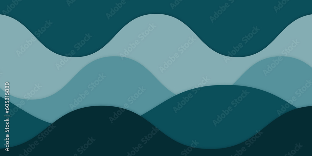 Abstract Bright Green Wavy Background, Perfect for Web Banners