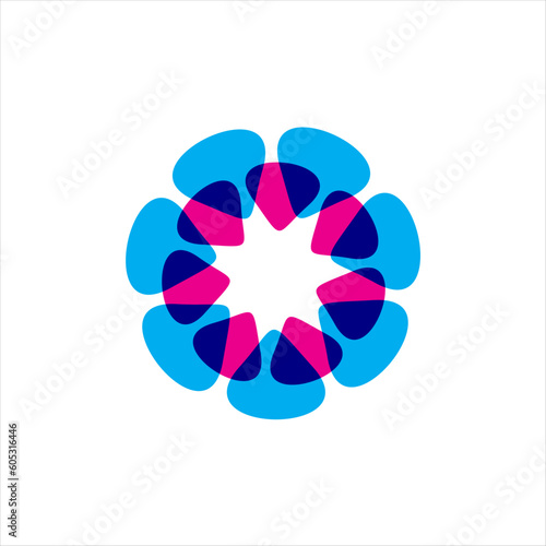 woman pregnancy ovulation vector logo design