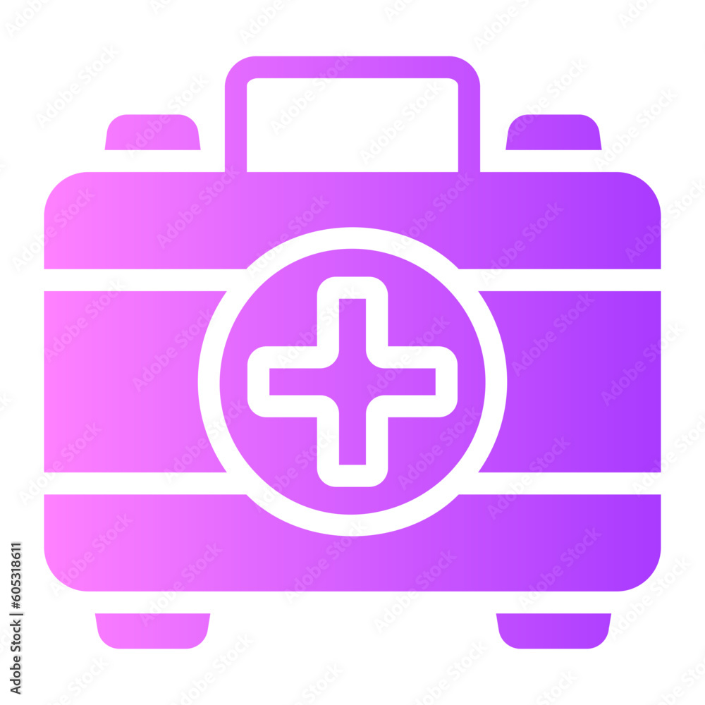 medical kit gradient icon medical kit gradient icon