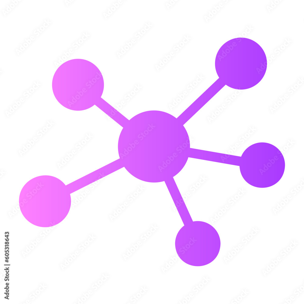 atoms gradient icon atoms gradient icon