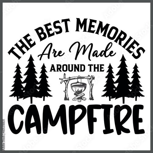 Camping T-Shirt Design, SVG Design, Typography Design, Illustration With Vector.