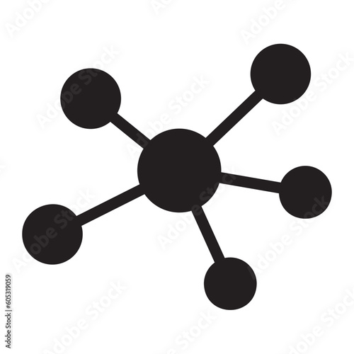 atoms glyph icon