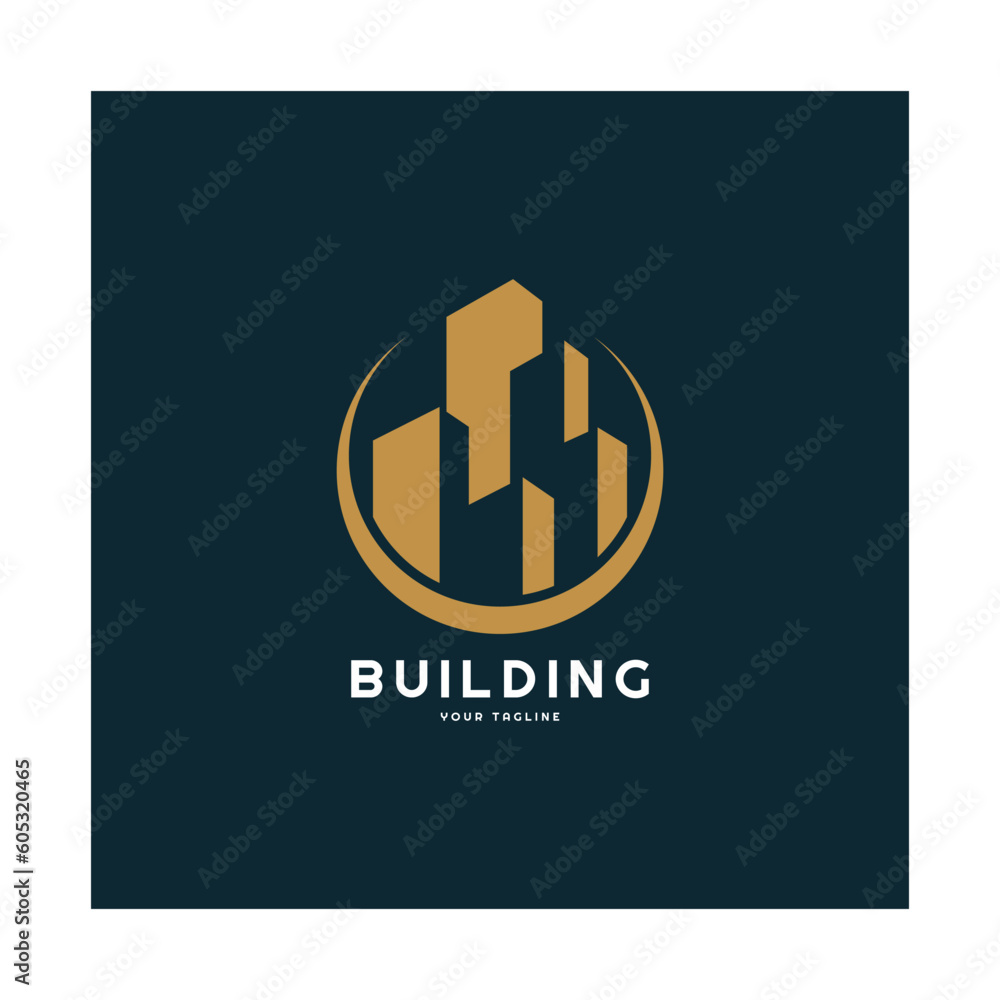 Real Estate Business Logo vector illustration design