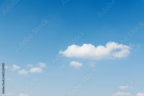 Beautiful blue sky with white clouds