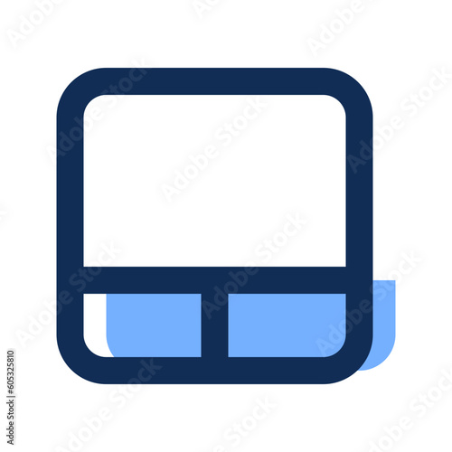 touchpad filled line icon
