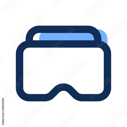 vr glasses filled line icon