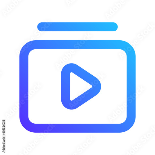 video playlist gradient icon