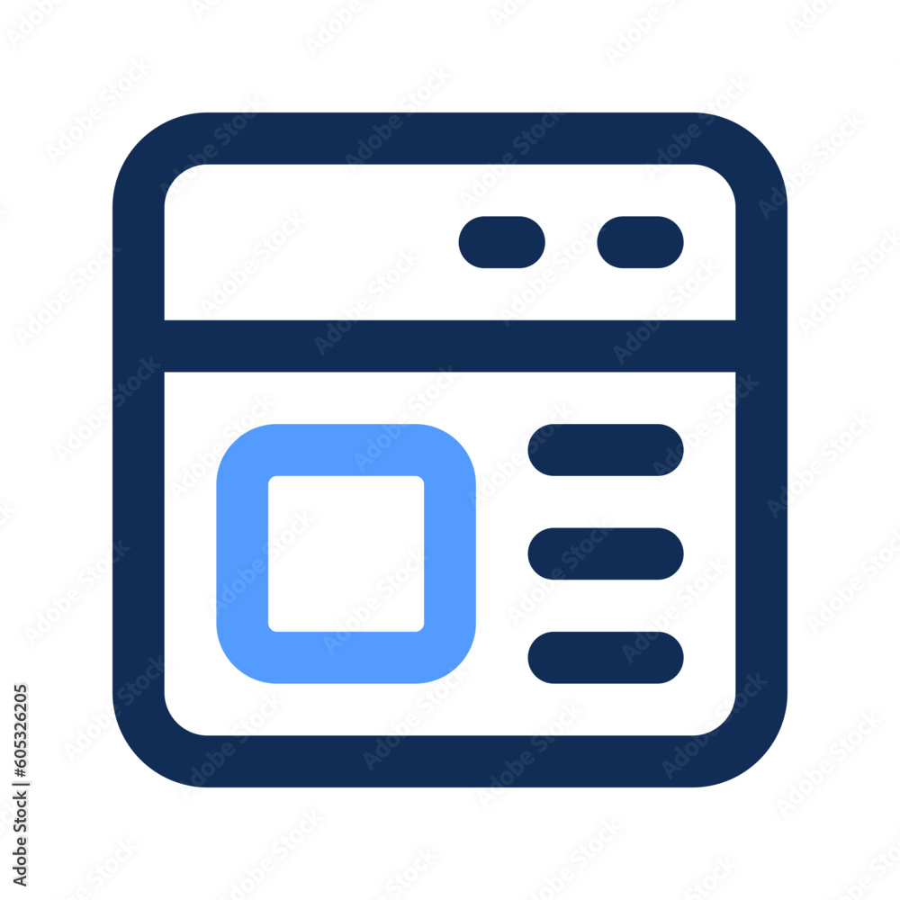 browser outline color icon browser outline color icon