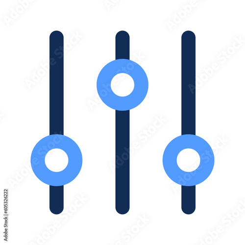 equalizer outline color icon