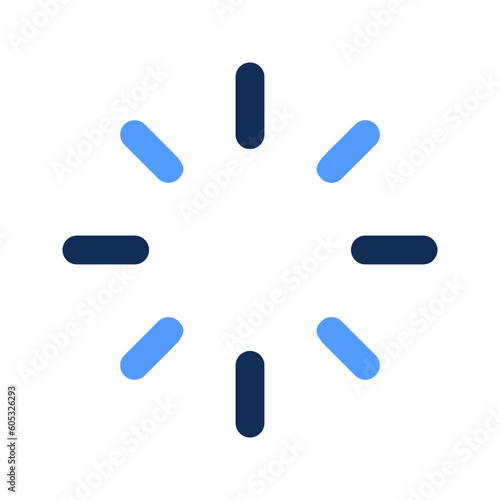 loading outline color icon