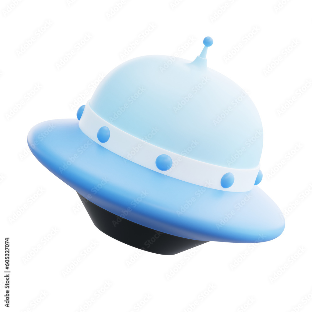 Fototapeta premium 3D UFO Icon