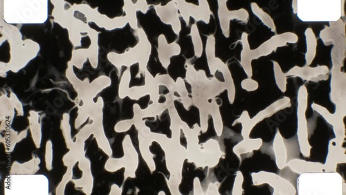 16mm abstract expressive black and white film