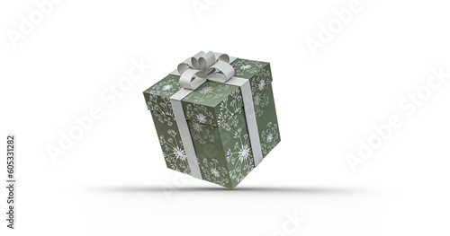 Giftbox with bow isolated