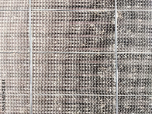 dirty Air conditioning heat pump outdoor 