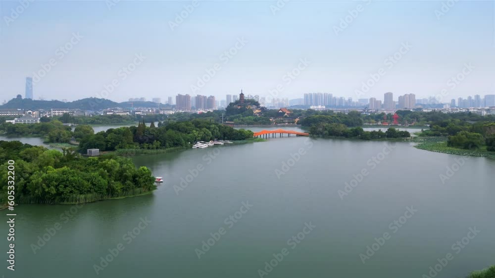 Aerial Photography of Jinshan Temple in Zhenjiang City, Jiangsu Province, China Aerial Photography of Jinshan Temple in Zhenjiang City, Jiangsu Province, China