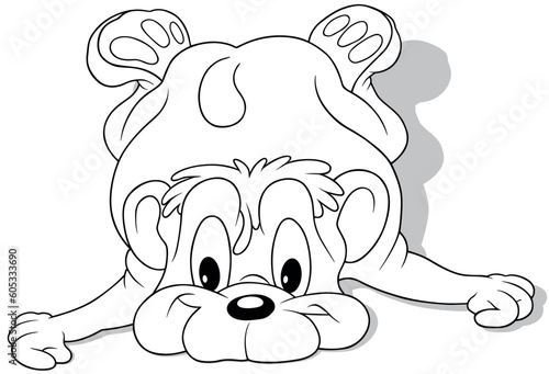 Drawing of a Cute Teddy Bea...