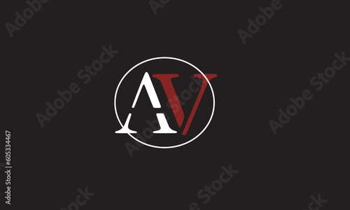 AV, VA , A , V, Abstract Letters Logo Monogram	