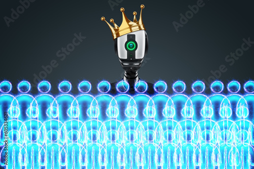 Фотография Artificial intelligence at the head of humanity