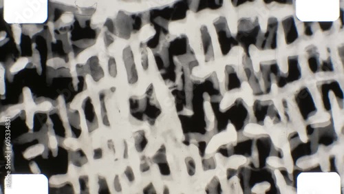 16mm abstract expressive black and white film