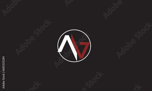 AV, VA , A , V, Abstract Letters Logo Monogram	