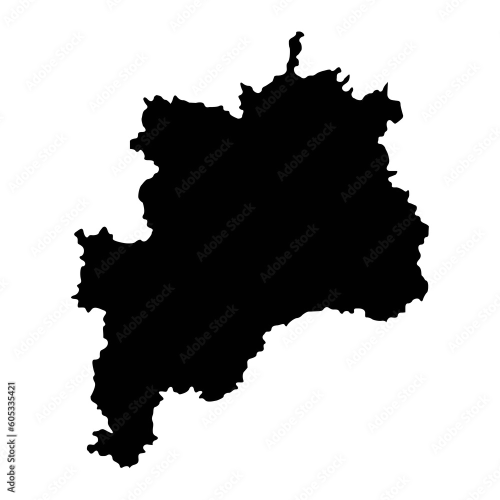 Rasina district map, administrative district of Serbia. Vector illustration.