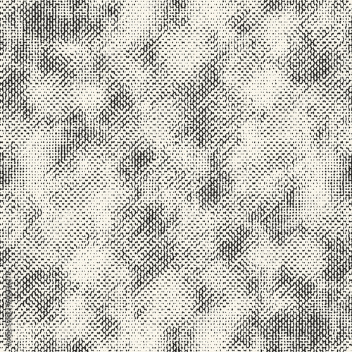 Monochrome Distressed Canvas Textured Pattern