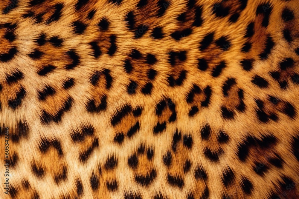 Leopard Fur Skin Background Texture Generative AI Leopard Fur Skin Background Texture Generative AI
