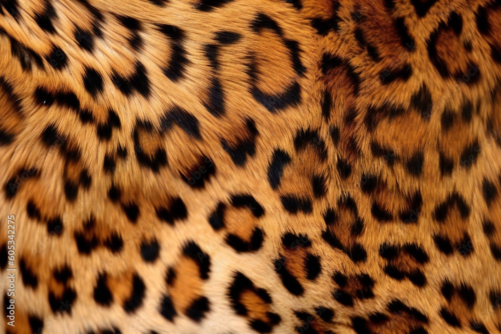 Leopard Fur Skin Background Texture Generative AI Leopard Fur Skin Background Texture Generative AI