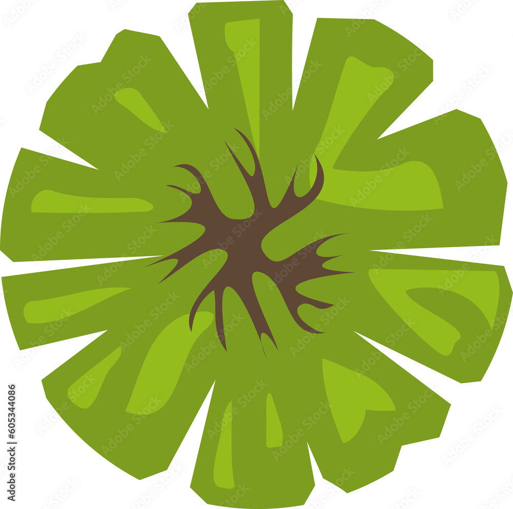 Tree or plant top view for landscape design. Icon colored tree for architectural map, plan. Green space. Element for design project of Green spaces Tree or plant top view for landscape design. Icon colored tree for architectural map, plan. Green space. Element for design project of Green spaces