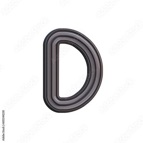 Tech or Futuristic 3D Alphabet or PNG Letters