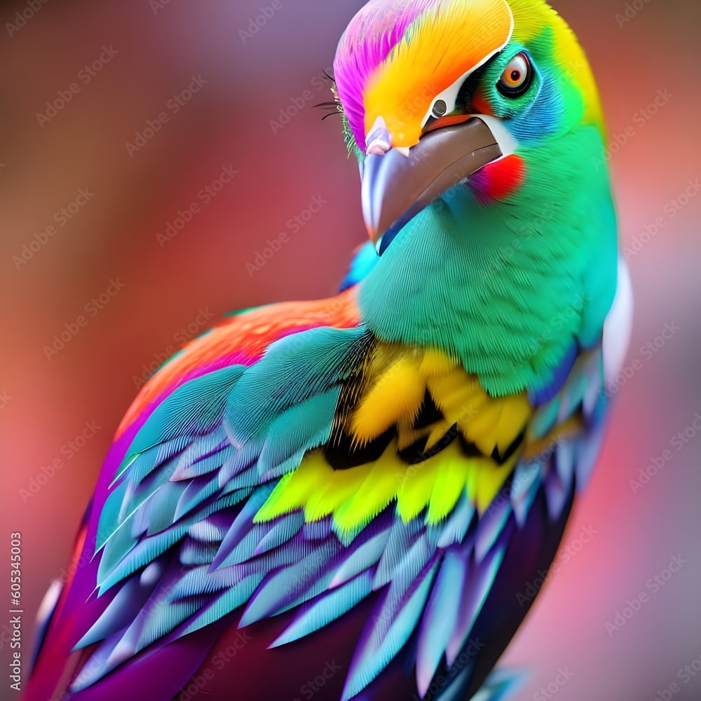 Obraz premium portrait of a colourful parrot 