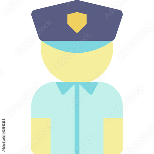 police flat icon