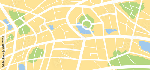 Cartoon map with pin pointers icon. Navigation or navigator, maps, road, direction arrow. Pins points mark. Pointer or point trekking route. track en trace city, street map. Markers, map locator idea.