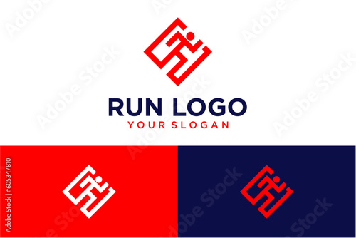 running logo design