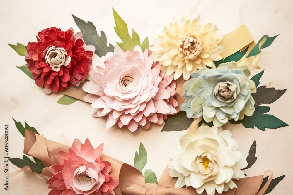 beautiful paper flower crafts