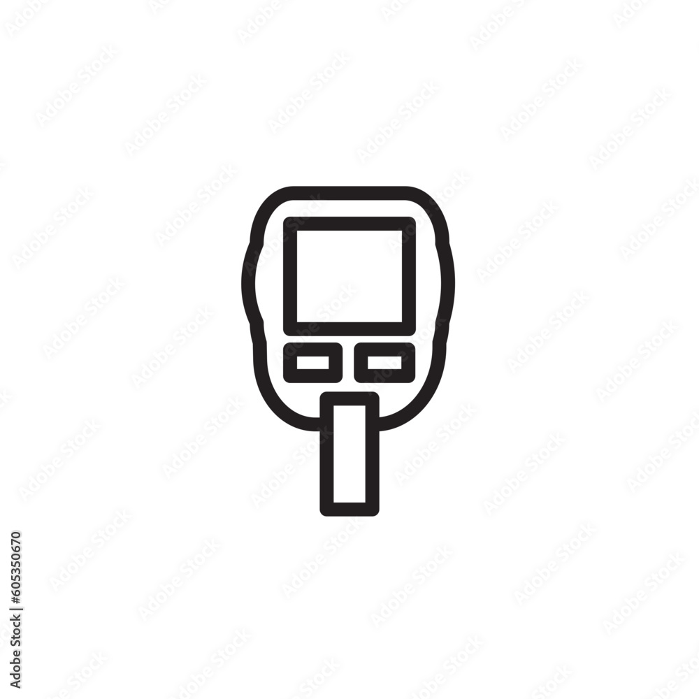 Blood Checker Test Outline Icon Blood Checker Test Outline Icon