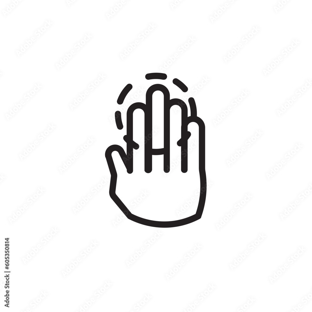 Shapes Hand Symbols Outline Icon Shapes Hand Symbols Outline Icon