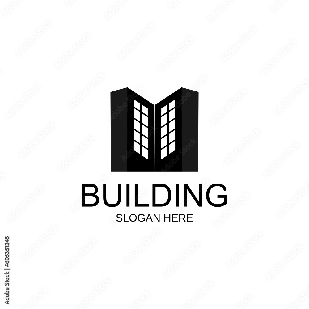 building logo, complex logo, real estate logo, perfect for mascot, icon, etc.
