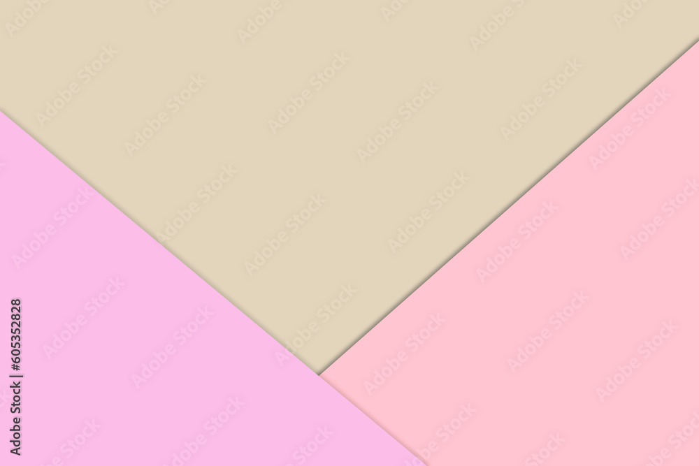 Fototapeta premium Geometric abstract background with shadow paper cut layers