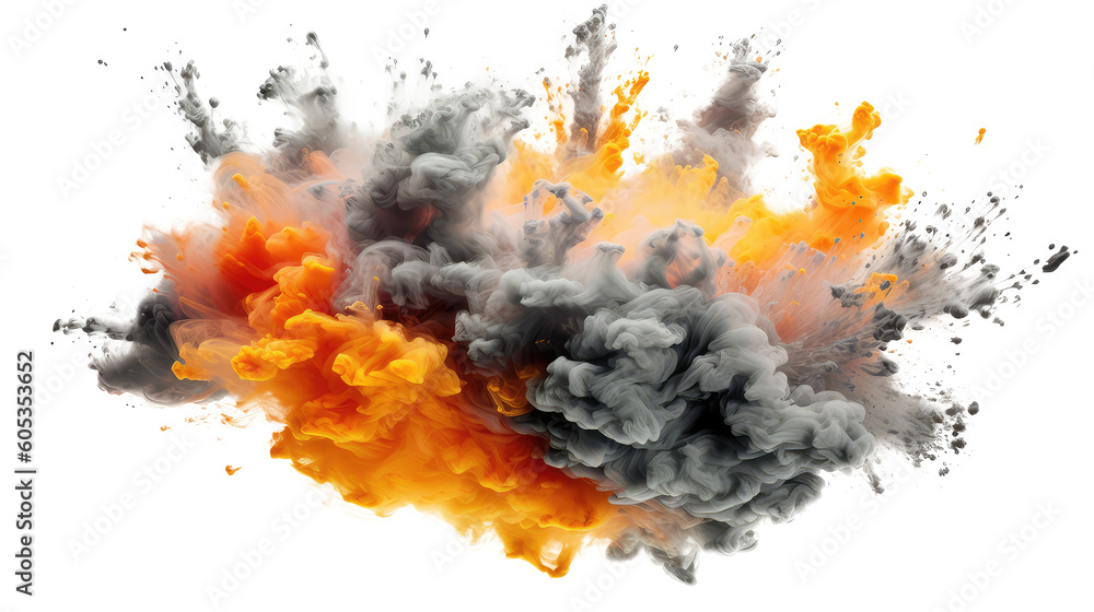 fire and explosion isolated on white fire and explosion isolated on white
